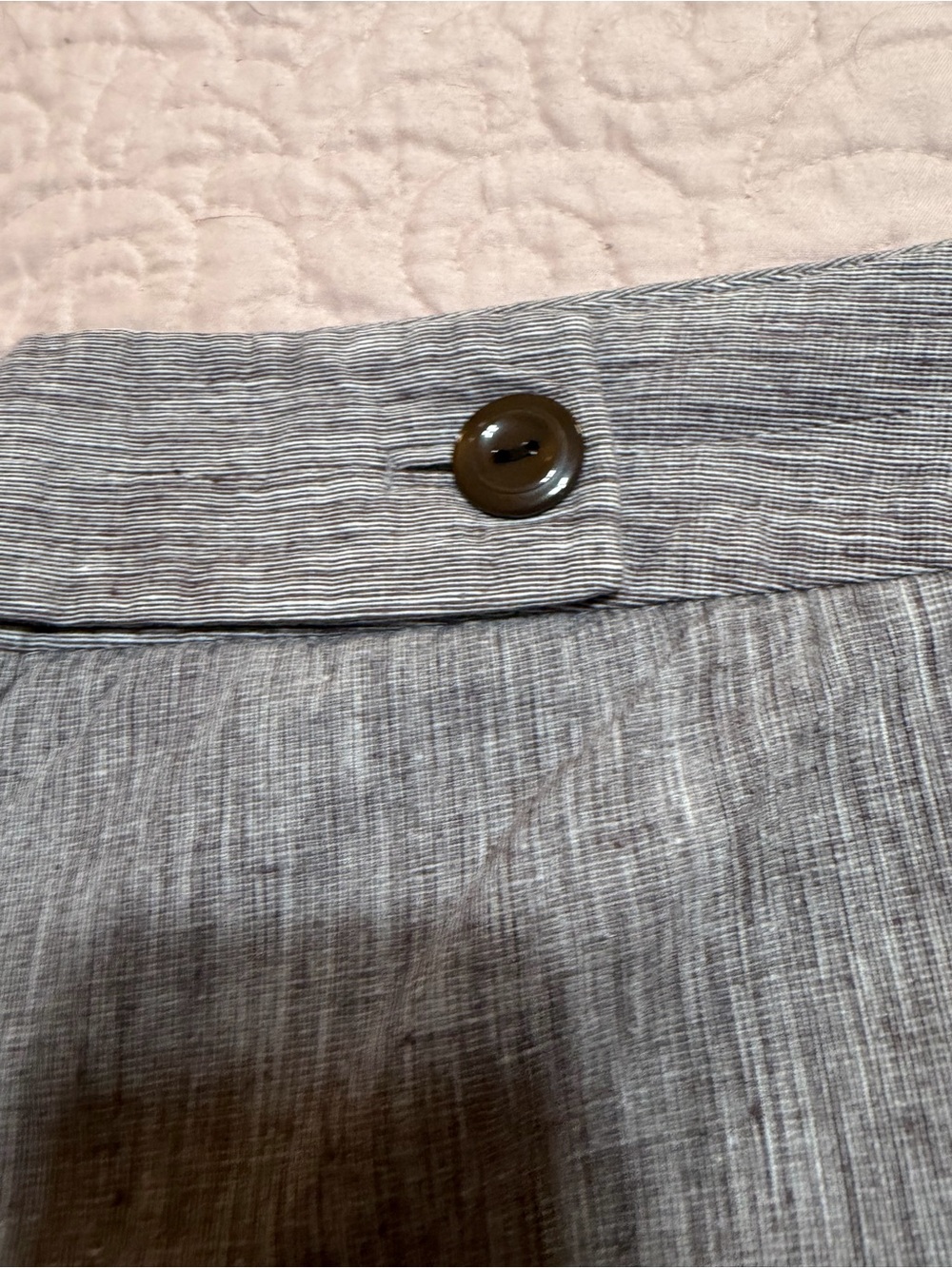 AGB Light Taupe High-Waist Women’s Shorts - Picture 3 of 7
